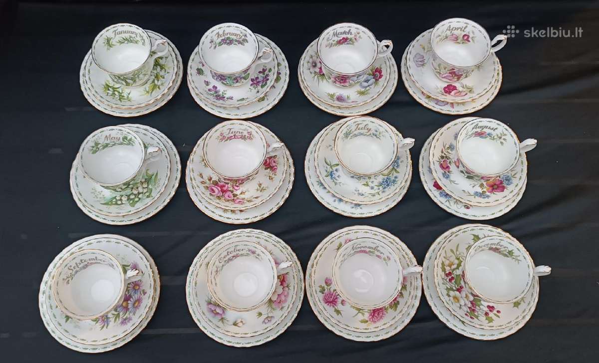 Royal Albert 12 month off flowers servizas - nuotraukos Nr. 4