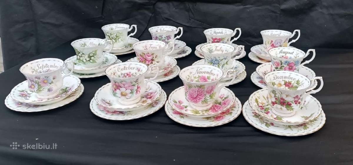 Royal Albert 12 month off flowers servizas - nuotraukos Nr. 5