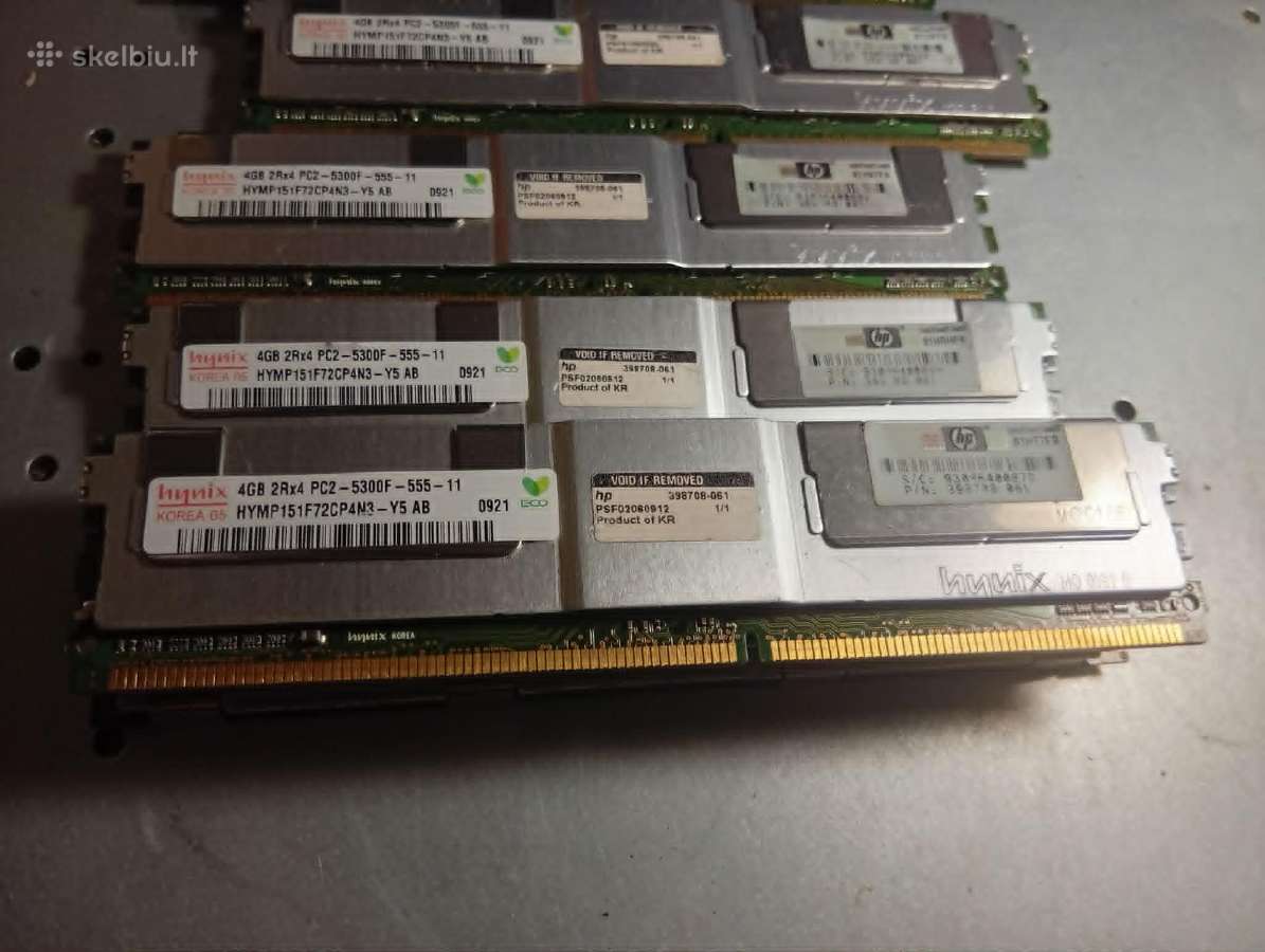 RAM Is serverio 8vnt po 4gb 15e uz visus