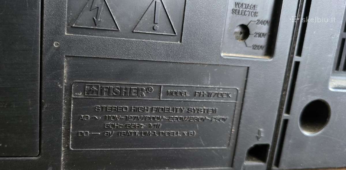Magnetofonas Boombox Fisher Ph-w702k - nuotraukos Nr. 6