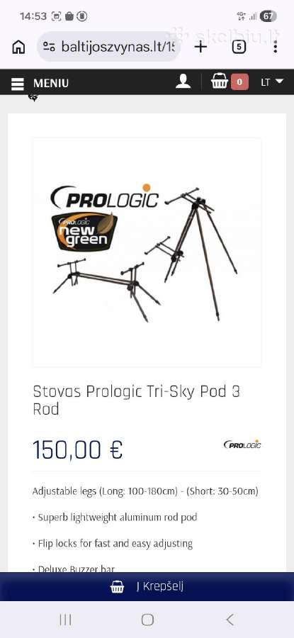 Stovas+signalizatoriai