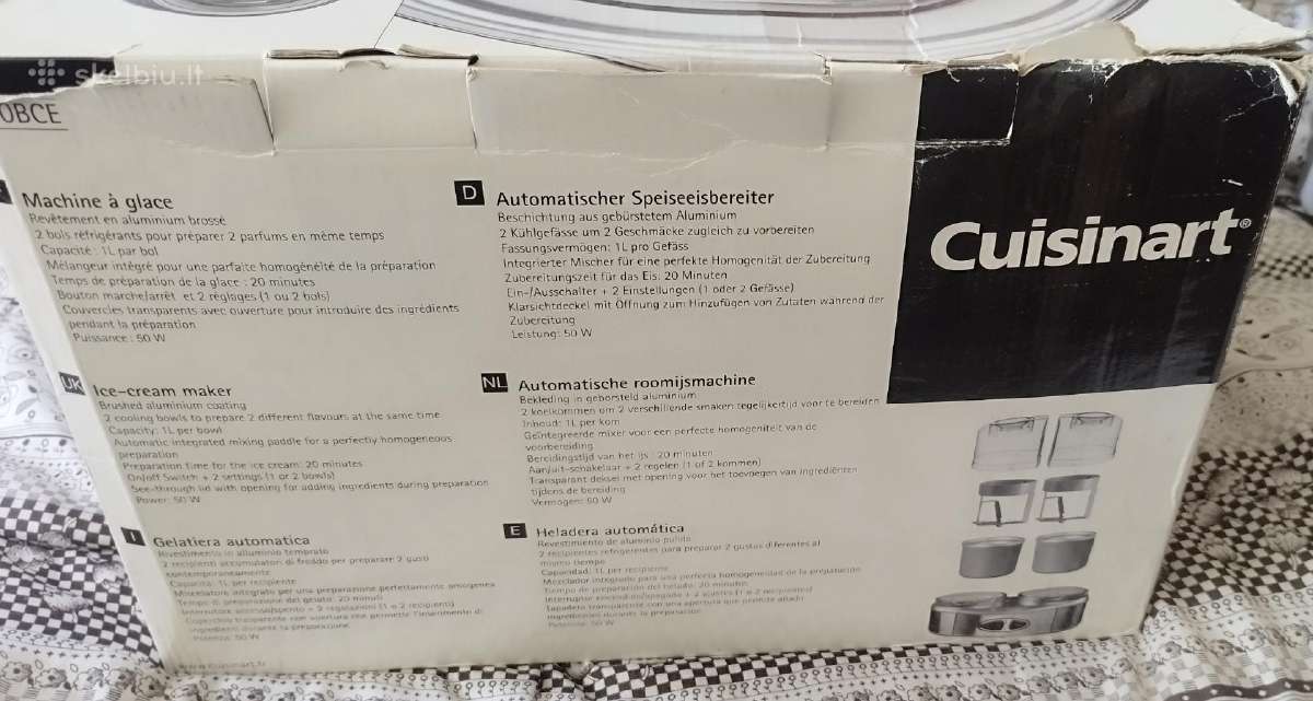 Ledų gaminimo aparatas Cuisinart Ice40bce dvigubas - nuotraukos Nr. 5