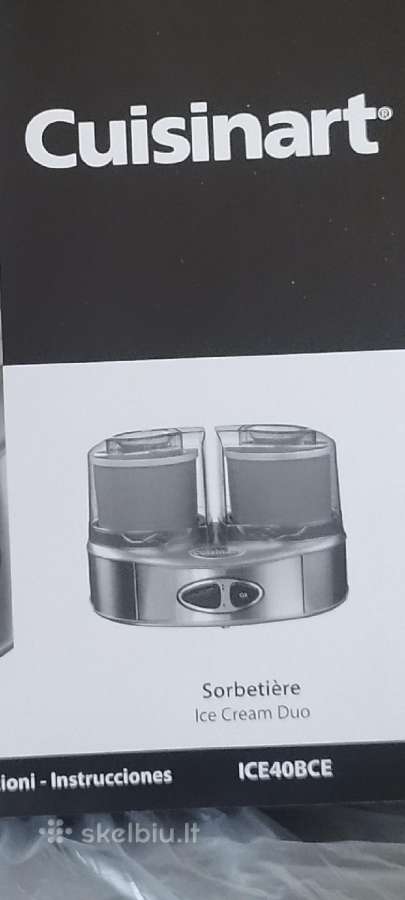 Ledų gaminimo aparatas Cuisinart Ice40bce dvigubas