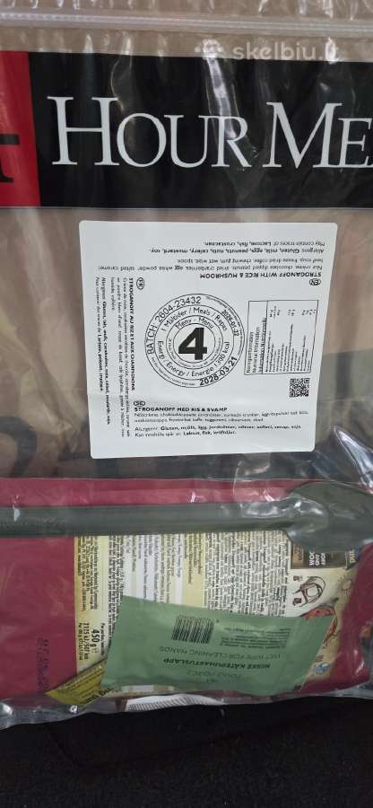 Švediškas sausas davinys Mre + šildytuvai