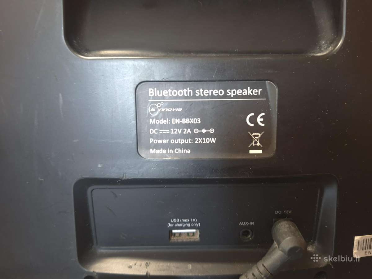 Bluetooth stereo kolonėlė En-bbx03 - nuotraukos Nr. 5