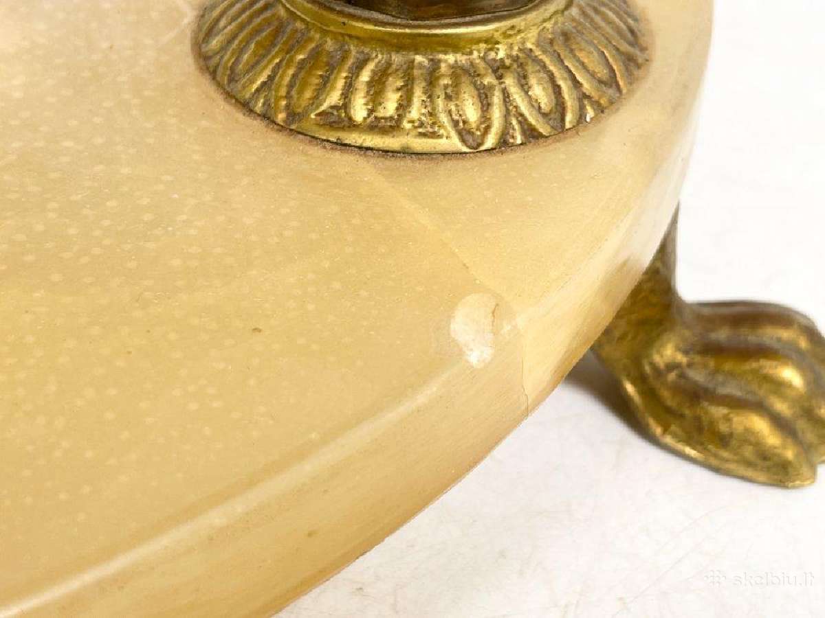 Žalvarinio rėmo staliukas su onikso stalviršiumi - nuotraukos Nr. 11