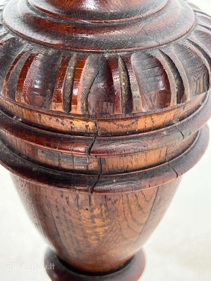 Ąžuolinis, drožinėtas valgomojo stalas - nuotraukos Nr. 18