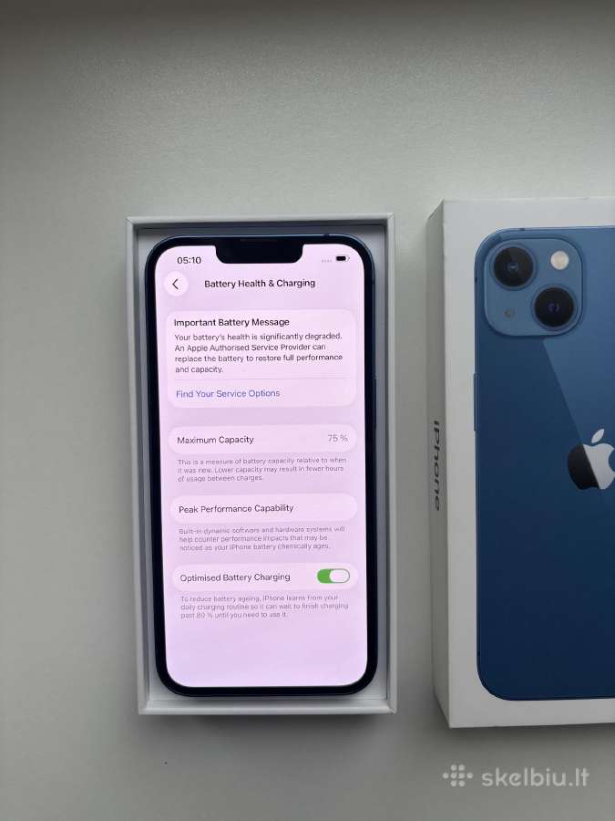 iPhone 13 128gb Blue - nuotraukos Nr. 10