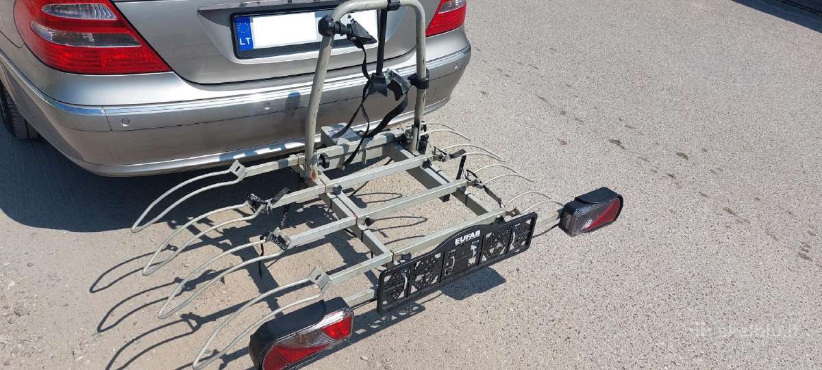 Vokiškas 4 dviračių laikiklis Eufab - nuotraukos Nr. 2