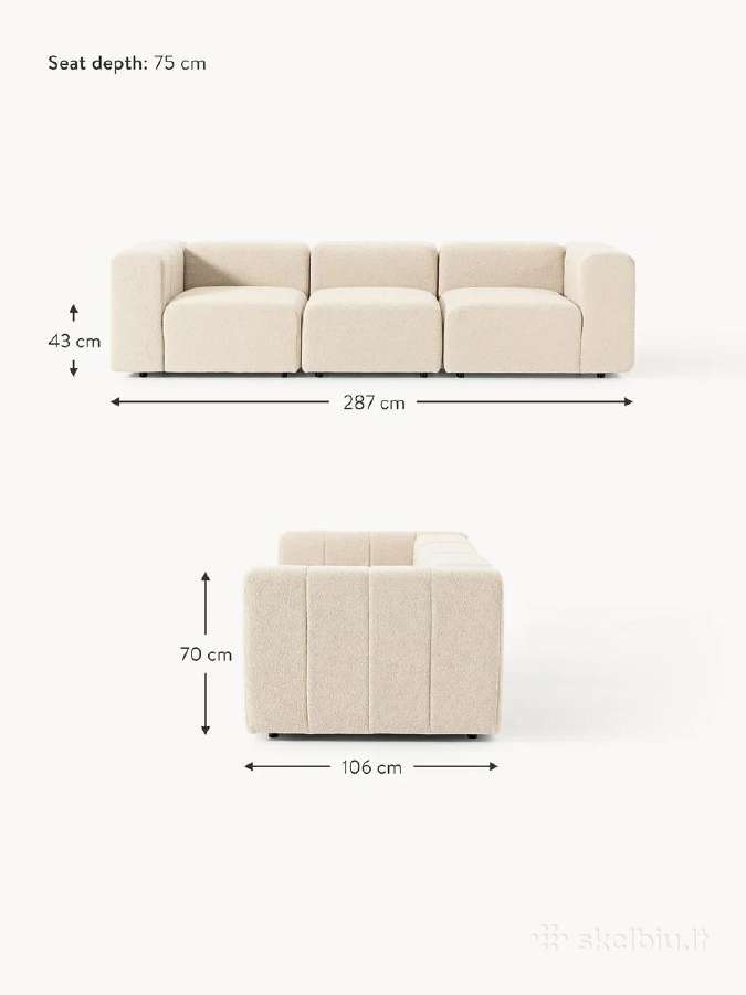 Modulinė sofa Lena - nuotraukos Nr. 6