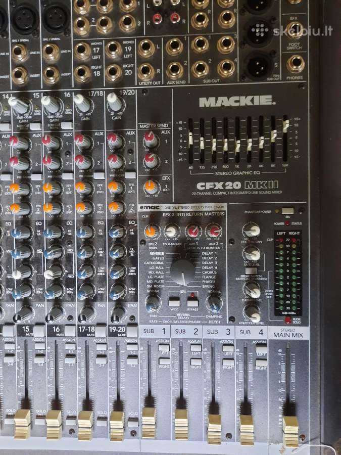 Parduodu mikšerinį pultą Mackie Cfx 20 Mk ll. - nuotraukos Nr. 2