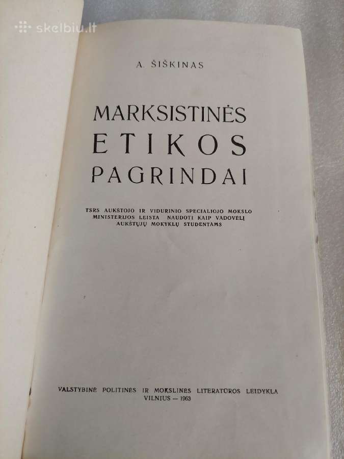 Marksistinės etikos pagrindai - nuotraukos Nr. 2
