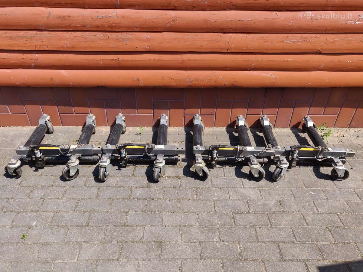 Hidrauliniai automobilio transportavimo vežimėliai