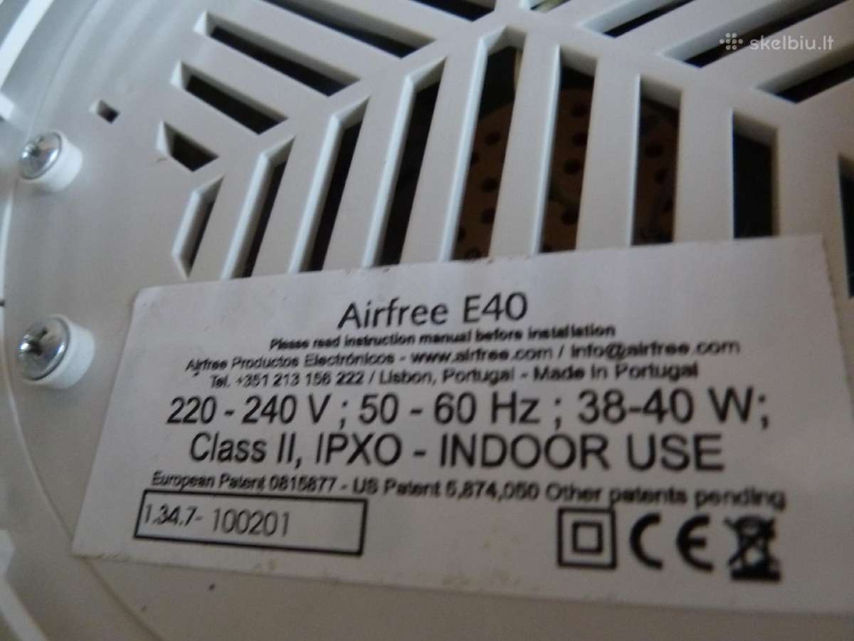 Oro sterilizatorius Airfree P40 - nuotraukos Nr. 6