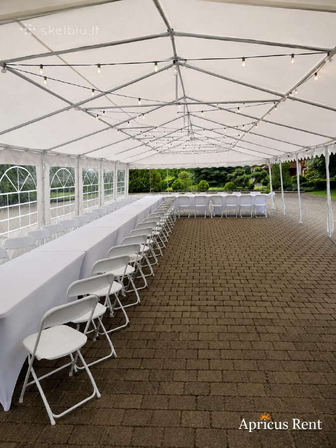 Palapinių, paviljonų ir lauko baldų nuoma - nuotraukos Nr. 23