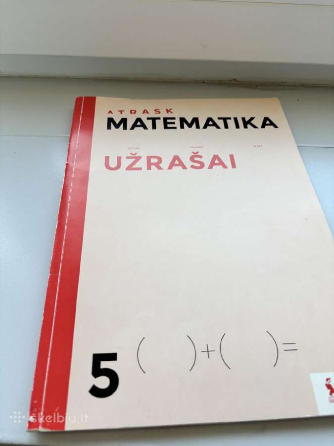 Parduodamos matematikos pratybos . 5 klasei.