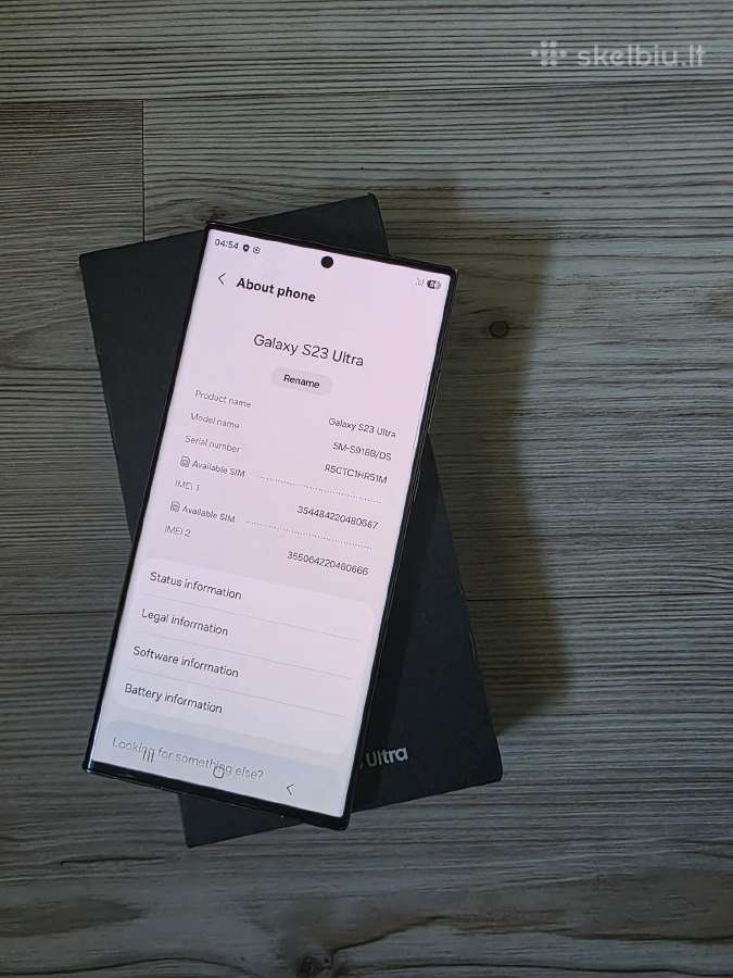 Labai geros būklės s23 ultra 512gb