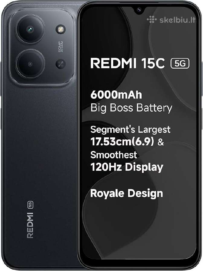 Redmi 15c , naudotas, virs 3 menesiu