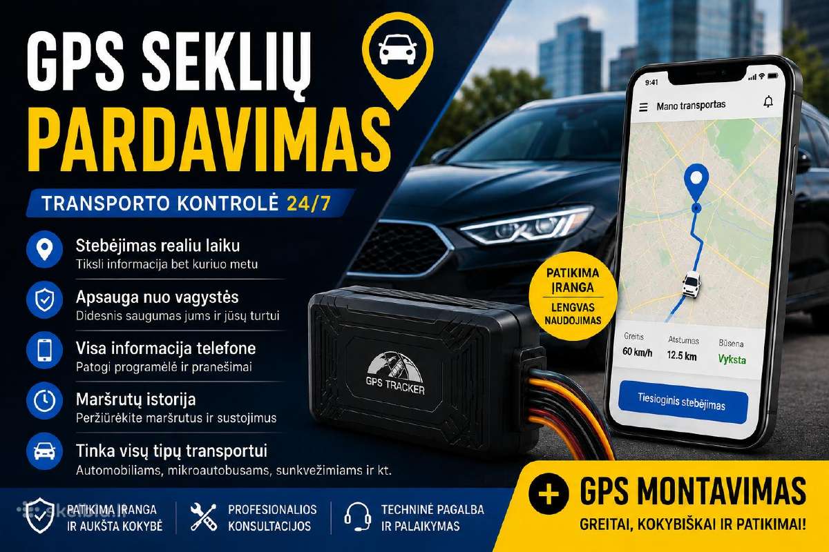 GPS Seklių Pardavimas
