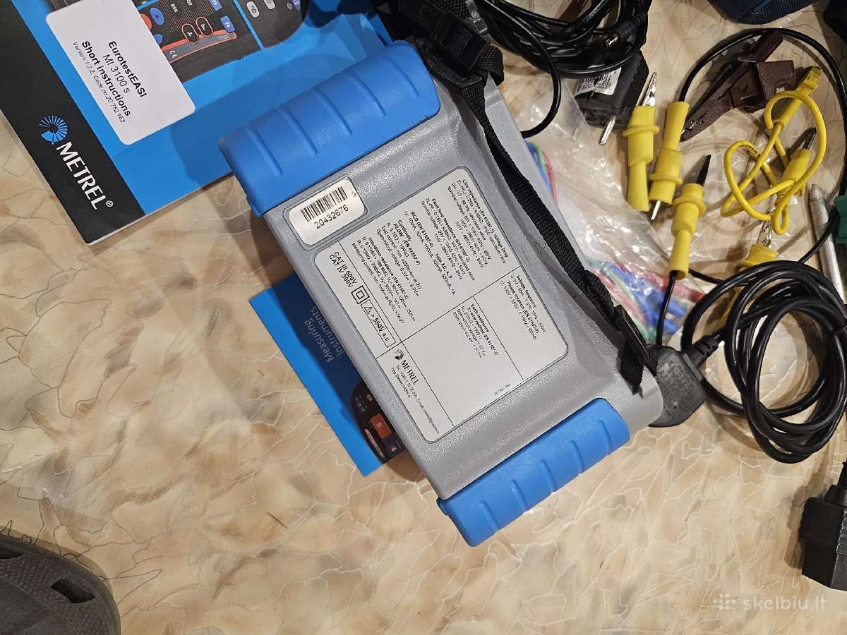 Daugiafunkcinis instaliacij tester Metrel Mi-3100s - nuotraukos Nr. 7