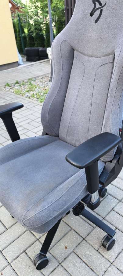 Arozzi Vernazza žaidimų kėdė Soft Fabric Pelenų - nuotraukos Nr. 2