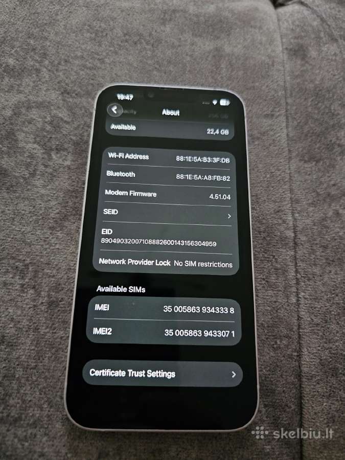 Naudotas, puikios būklės telefonas 256gb - nuotraukos Nr. 4