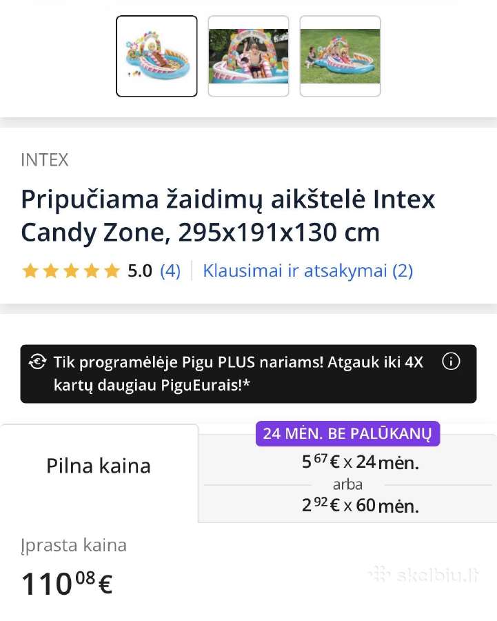 Baseinas - žaidimų aikštelė Candy Zone - nuotraukos Nr. 9