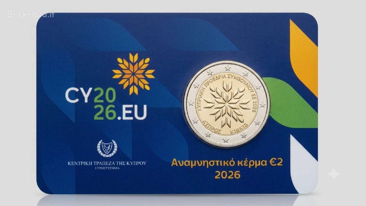 Kipras 2026 Proof Bu ir Unc monetos - nuotraukos Nr. 3