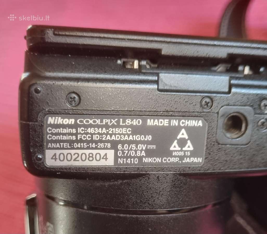 Parduodu gera fotoaparatą Nikon coolpix l840 - nuotraukos Nr. 7