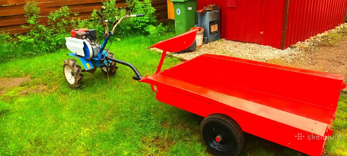 Motoblokas su visais padargais ir priekaba - nuotraukos Nr. 11