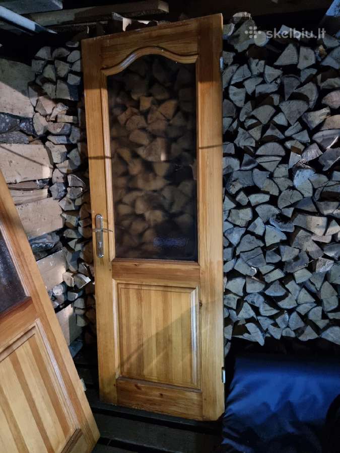 Eglės medienos naudotos vidaus durys 2 vnt. - nuotraukos Nr. 3
