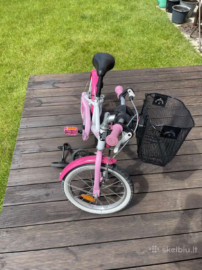 Vaikiskas dviratis mergaitei Btwin Docto Girl 500 - nuotraukos Nr. 4