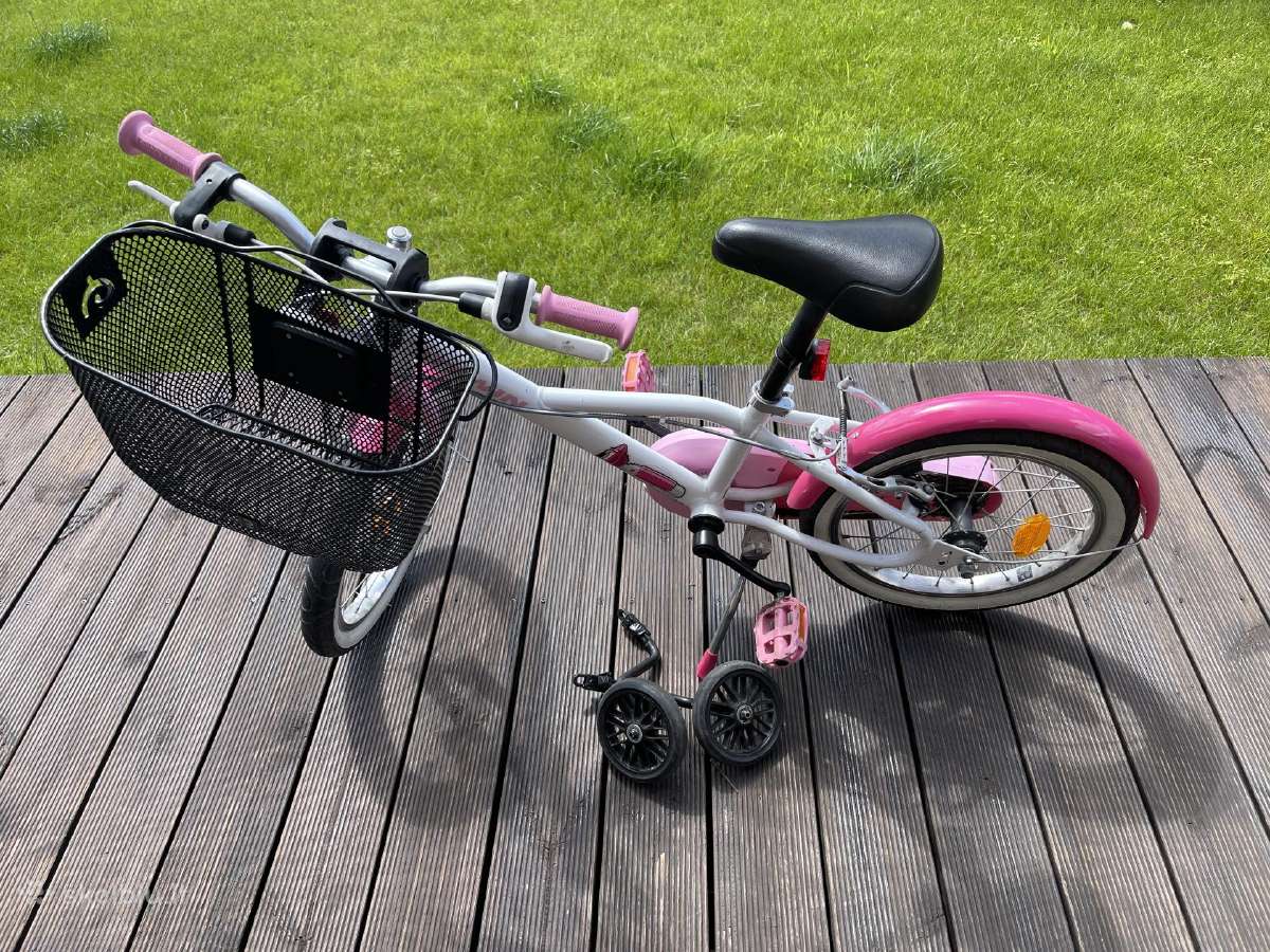Vaikiskas dviratis mergaitei Btwin Docto Girl 500 - nuotraukos Nr. 2