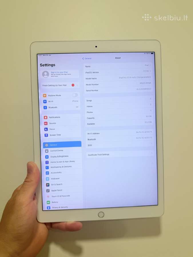 iPad Pro 12.9 (2 kartos) 64 GB