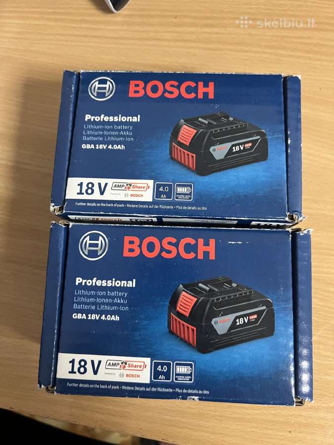 Bosch 18v 4.0 Ah baterijos