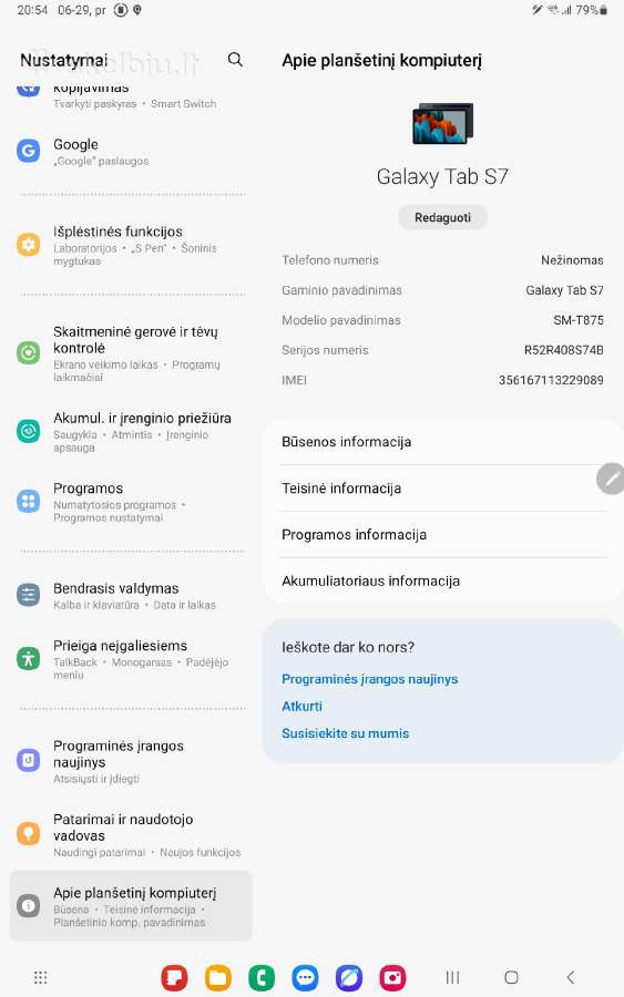 Tab S7 - nuotraukos Nr. 6