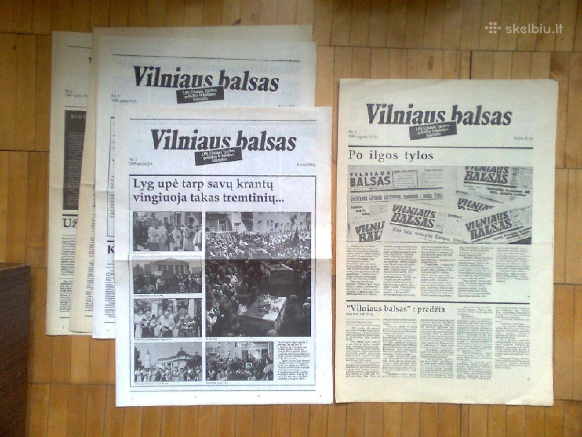 "Vilniaus balso" patys pirmieji numeriai 1989 m.
