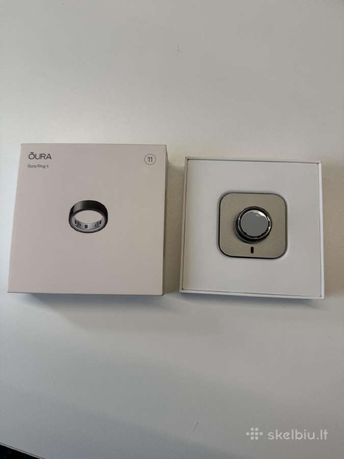 Oura Ring 4 Black Dydis 11 naujas