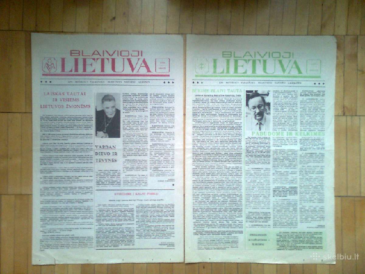 Ivairiu laikrasciu pats pirmasis numeris 1989m. - nuotraukos Nr. 4