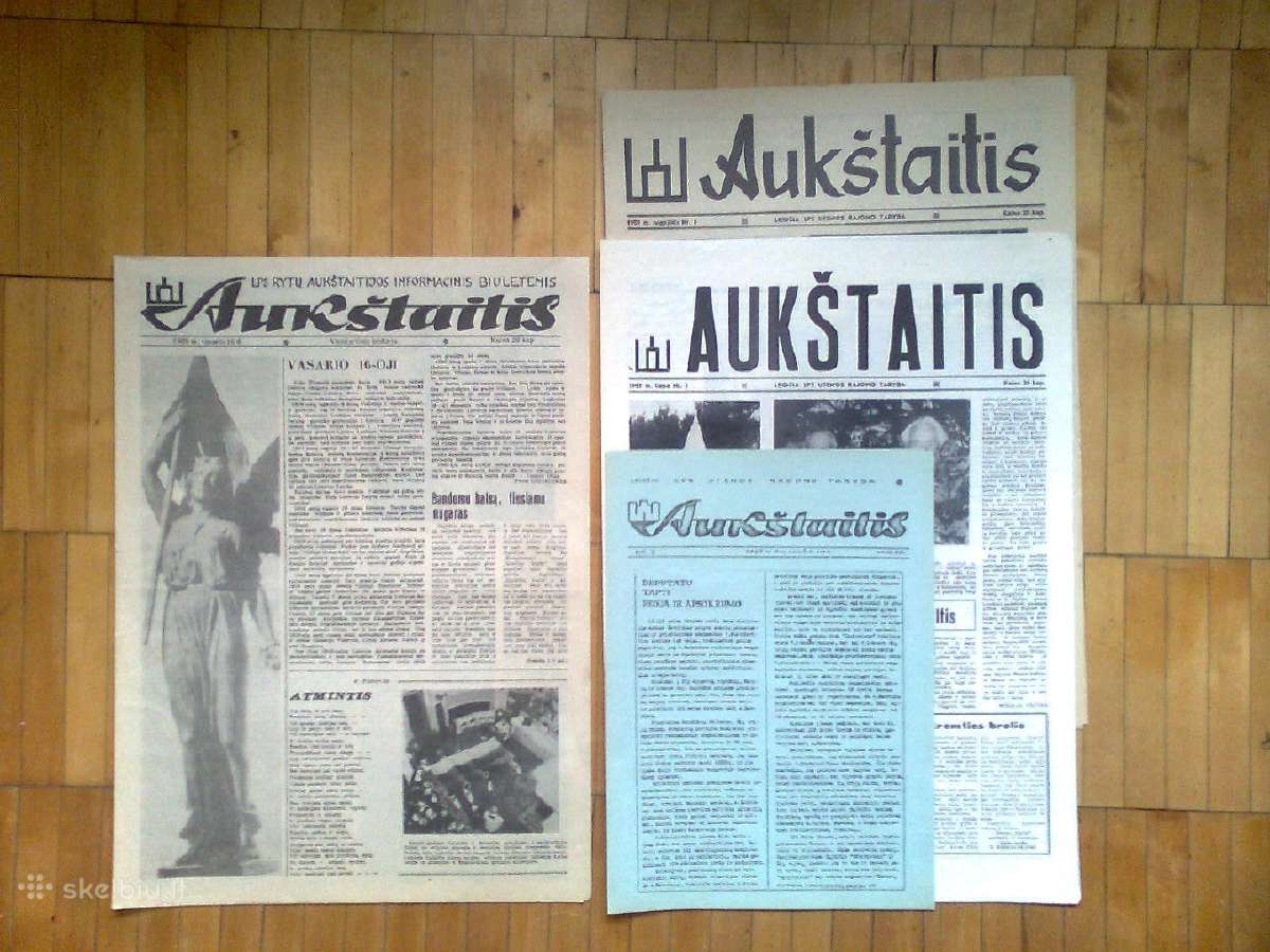 Ivairiu laikrasciu pats pirmasis numeris 1989m. - nuotraukos Nr. 6