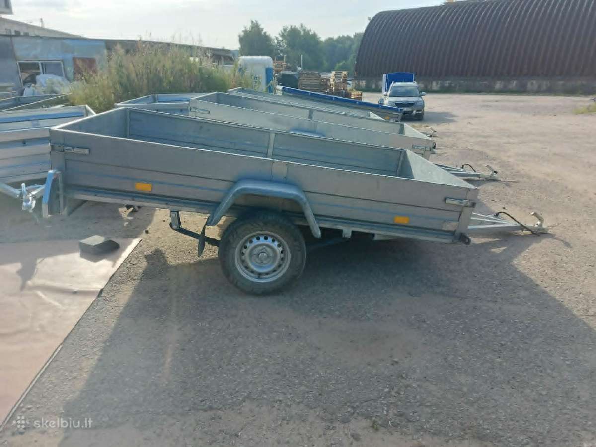 2,7 x 1,5m linginė uždaro metalo profilio priekaba - nuotraukos Nr. 3
