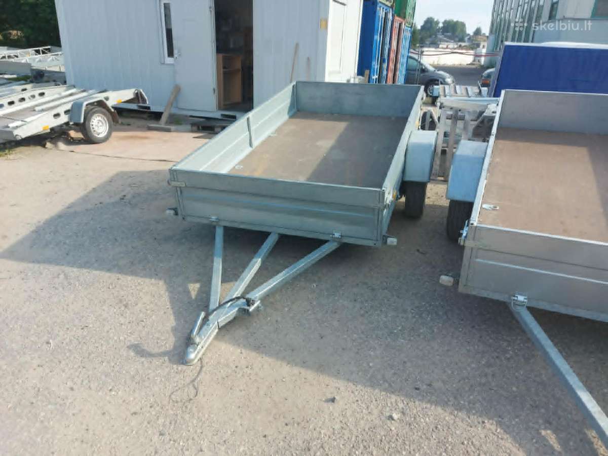 2,7 x 1,5m linginė uždaro metalo profilio priekaba - nuotraukos Nr. 4
