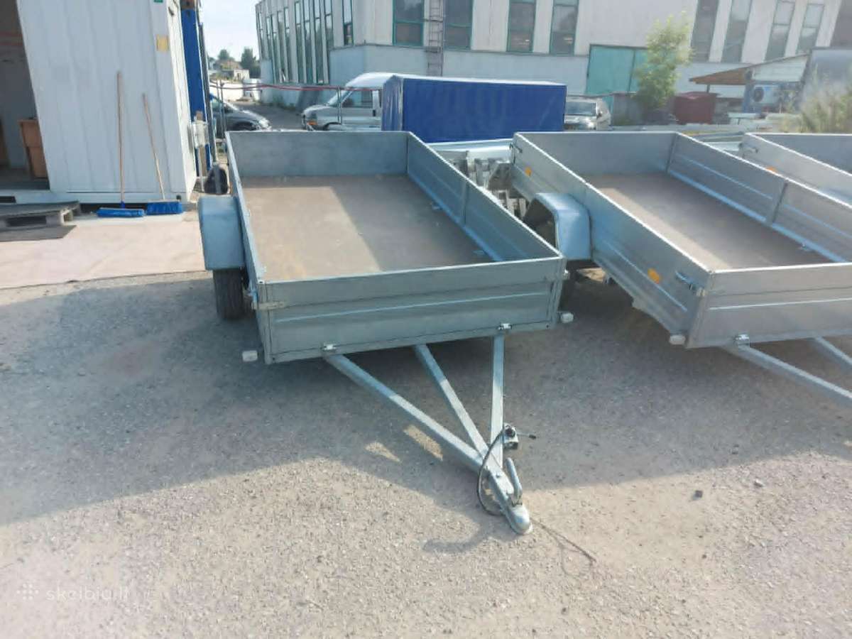 2,7 x 1,5m linginė uždaro metalo profilio priekaba - nuotraukos Nr. 5