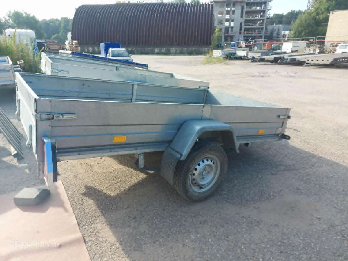 2,7 x 1,5m linginė uždaro metalo profilio priekaba - nuotraukos Nr. 6
