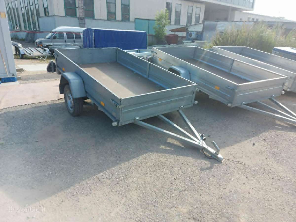 2,7 x 1,5m linginė uždaro metalo profilio priekaba - nuotraukos Nr. 7