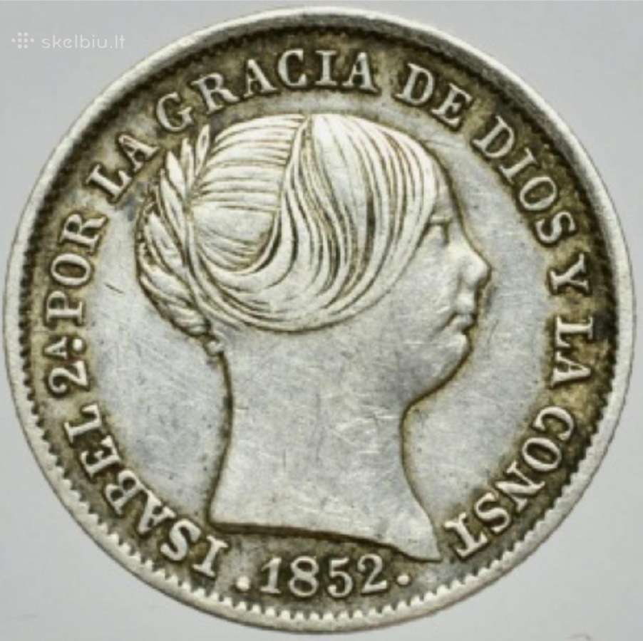 1852 Ispanija 1 realas