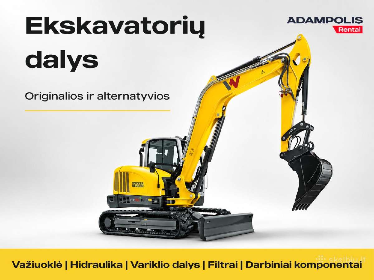 Ekskavatorių dalys Adampolis Rental