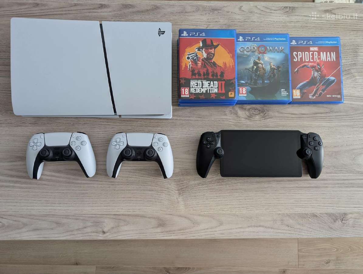 Ps5 digital slim, Playstation portal, Ps4 žaidimai