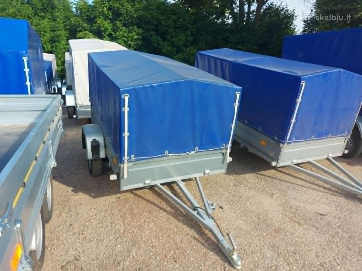 2,35 x 1,30m tentinė linginė priekaba su amortizat - nuotraukos Nr. 4