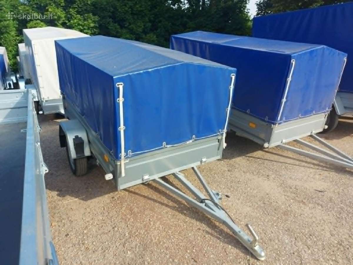 2,35 x 1,30m tentinė linginė priekaba su amortizat - nuotraukos Nr. 5